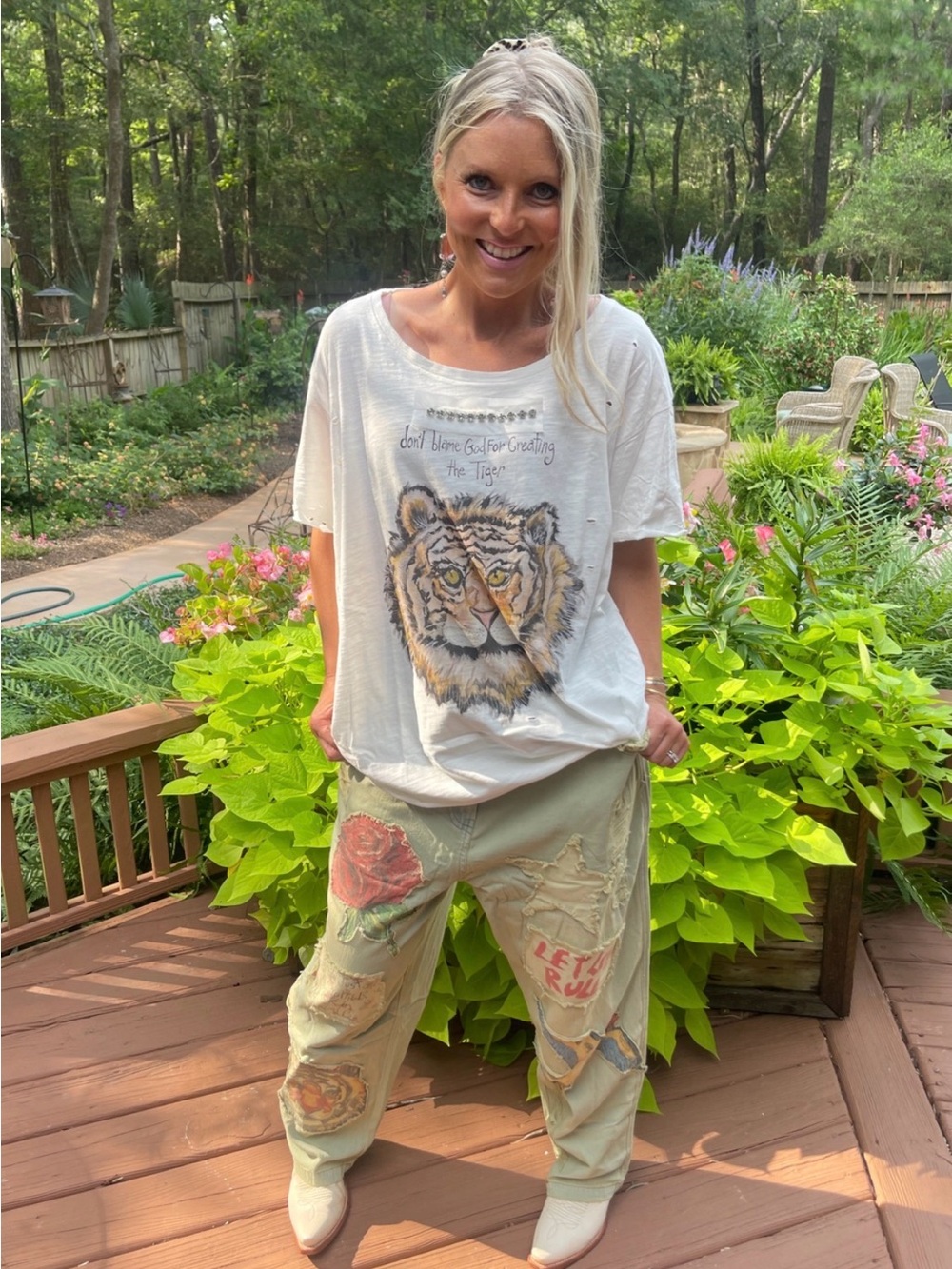 Wingless Tiger Distressed Shirt